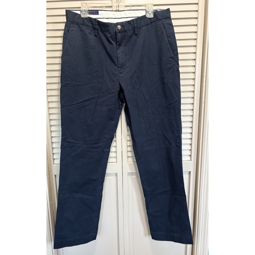 Polo Ralph Lauren NWT Classic Straight Leg Flat Front Pant Zip Pockets 34x32